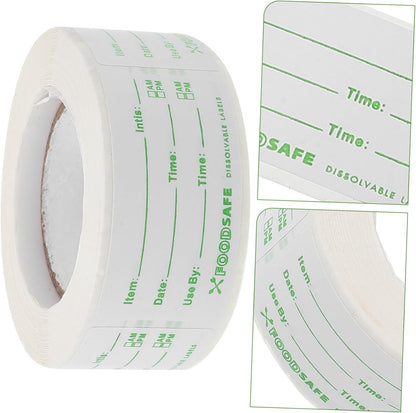 Date Stickers for Food Storage of Removable Labels for Refrigeration Easy Application and Removal for Organizing Kitchen and Pantry Items