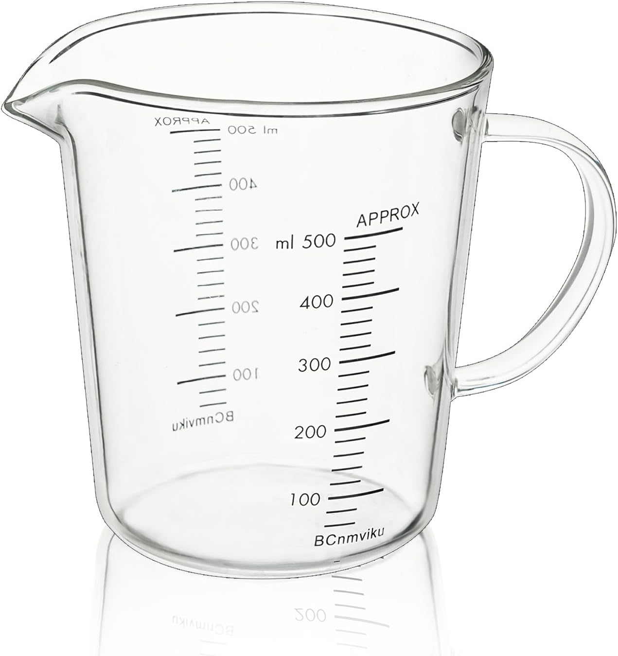 Glass Measuring Cup,Liquid Measuring Cups with 3 Scale(700ml,24oz,3cups) for Kitchen,Restaurant Baking,Cooking,Prepping