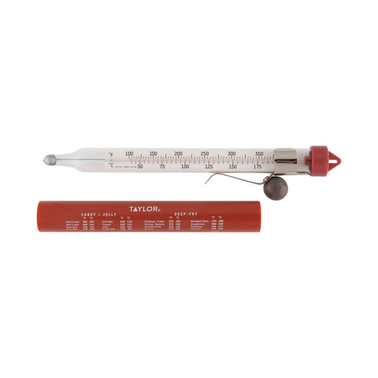 Taylor Precision Products Classic Line Candy/Deep Fry Thermometer, Clear, 8"" l (5978N)