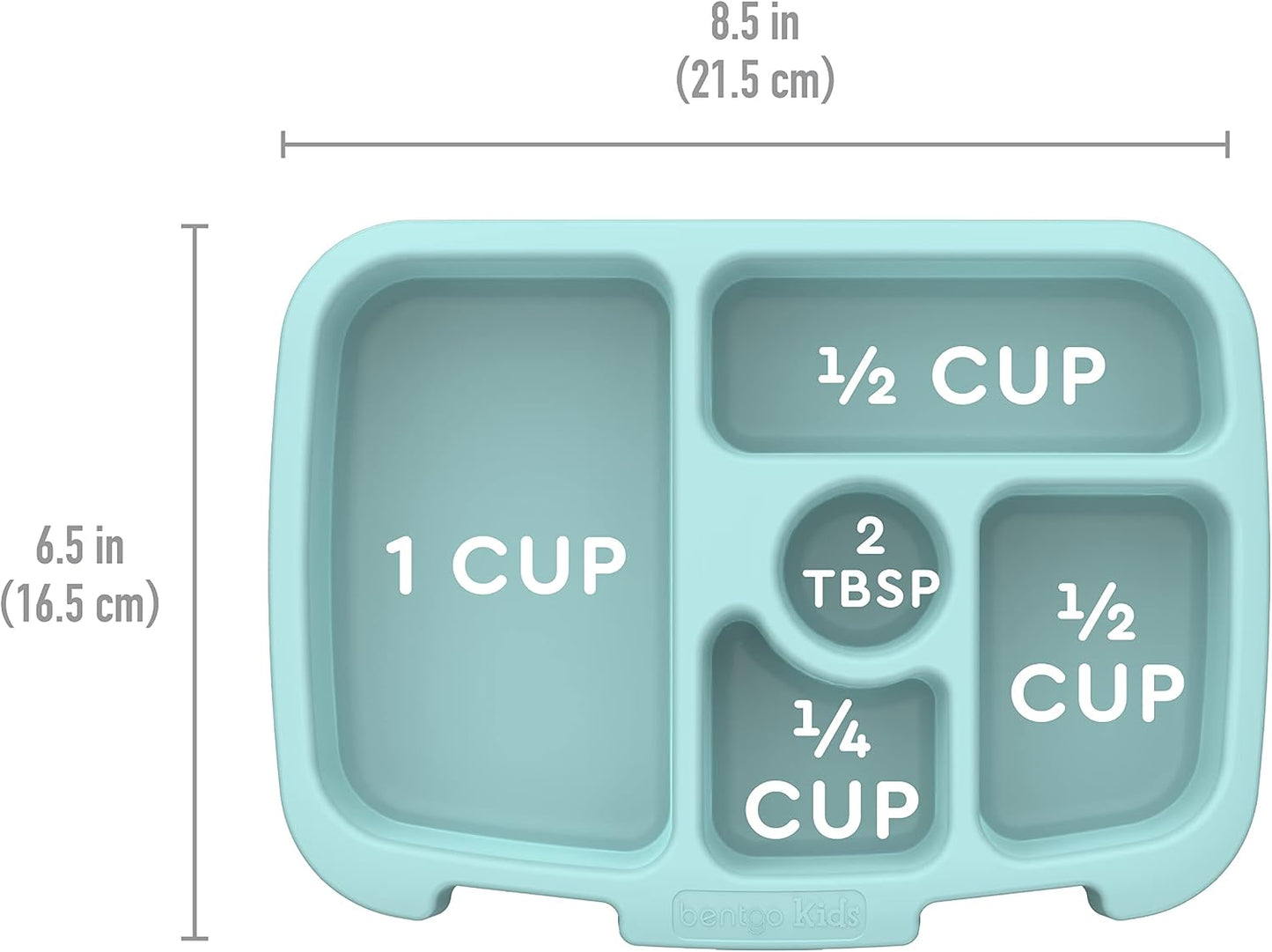 Bentgo® Kids Prints Tray with Transparent Cover - Reusable, BPA-Free, 5-Compartment Meal Prep Container with Built-In Portion Control for Healthy Meals At Home & On the Go (Mermaids in the Sea)
