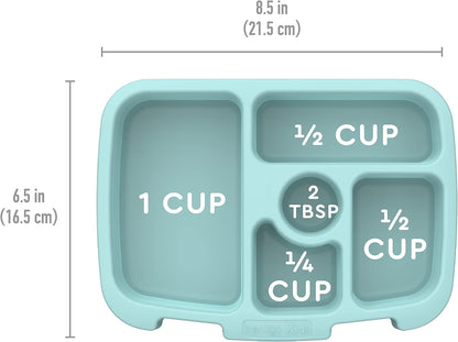 Bentgo® Kids Prints Tray with Transparent Cover - Reusable, BPA-Free, 5-Compartment Meal Prep Container with Built-In Portion Control for Healthy Meals At Home & On the Go (Mermaids in the Sea)