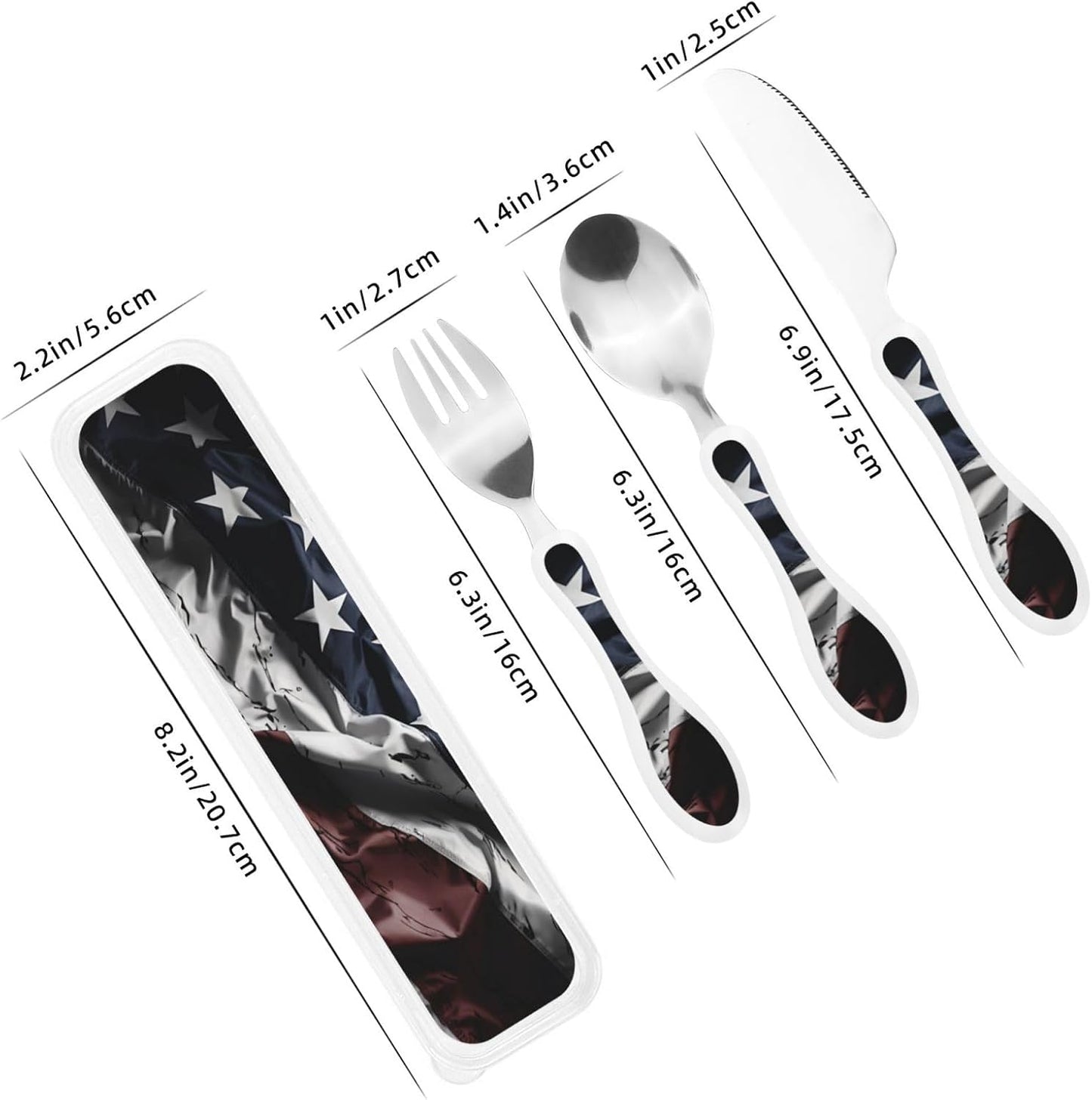 3-Piece Kids Silverware Set With Storage Case, Stainless Steel Reusable Children Safe Knife Spoon Fork Set Candy Children Flatware Set For Kids Lunch Box