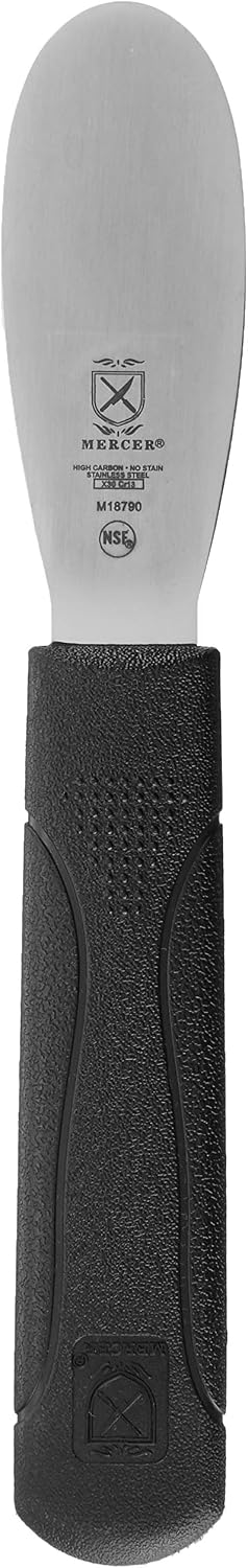 Mercer Culinary Millennia Bench Scraper, 5 7/8 Inch X 3 1/2 Inch Blade, Black Handle