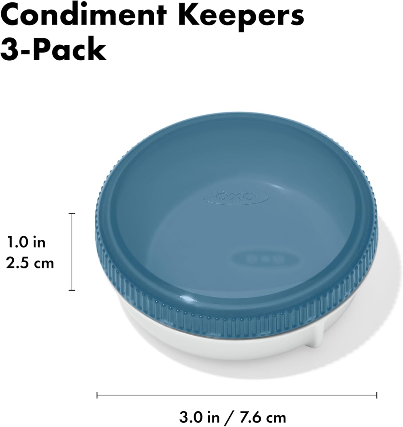 OXO Good Grips Prep & Go Snack & Dip Container, Snack Fuss-Free on the Move, Leakproof Reusable Small Meal Food Storage and Lid, Food Containers with Lids, Snack Organizer, 1.6 Cups/0.4 L