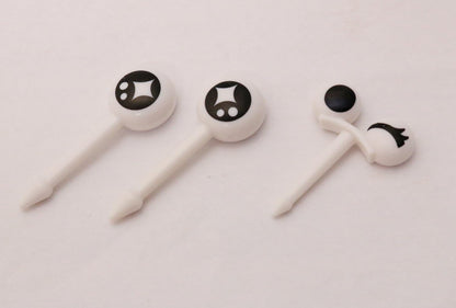 Torune P-3100, Medama Food Picks, 10 Picks, Black and White
