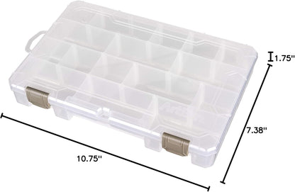 ArtBin Large Solutions Box Clear Art & Craft Organizer with Dividers - Plastic Storage Case for Convenient and Versatile Storage - Ideal for Various Craft Supplies