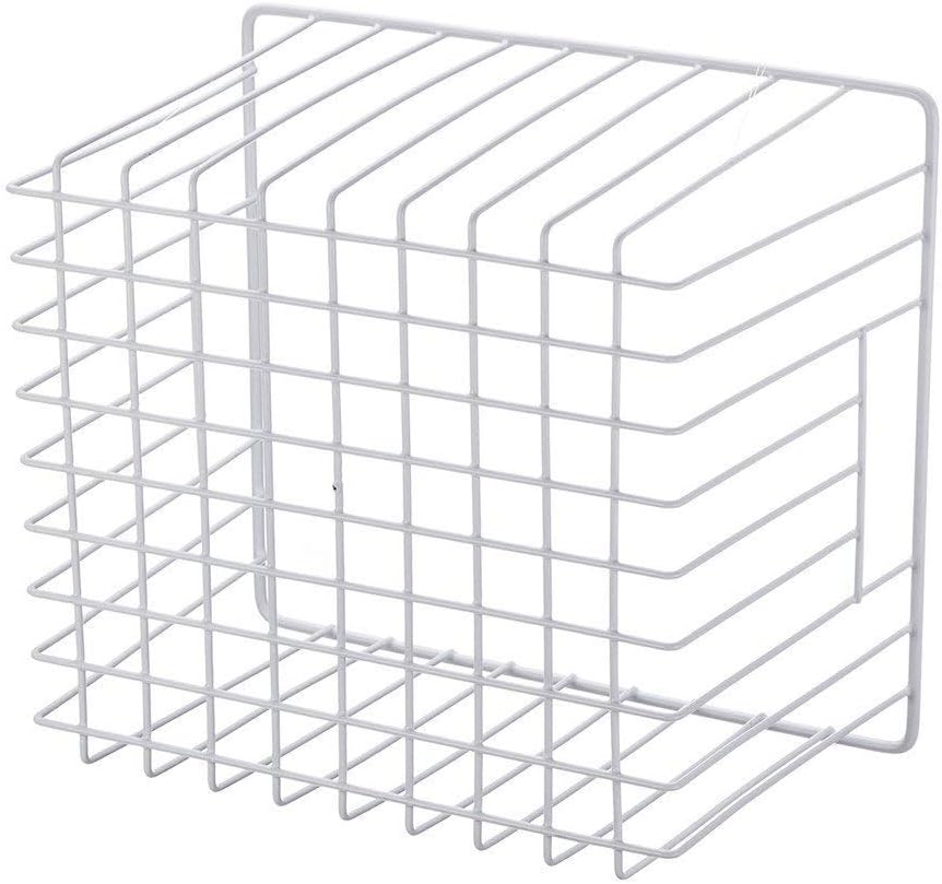 Slideep Wire Baskets Farmhouse Freezer Organizer Storage Bin Basket with Handles, Food Storage for Kitchen Cabinets, Pantry, Closet, Bedroom, Bathroom, Office 3 Pack