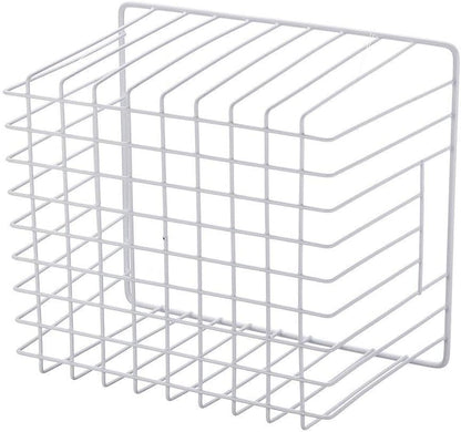Slideep Wire Baskets Farmhouse Freezer Organizer Storage Bin Basket with Handles, Food Storage for Kitchen Cabinets, Pantry, Closet, Bedroom, Bathroom, Office 3 Pack