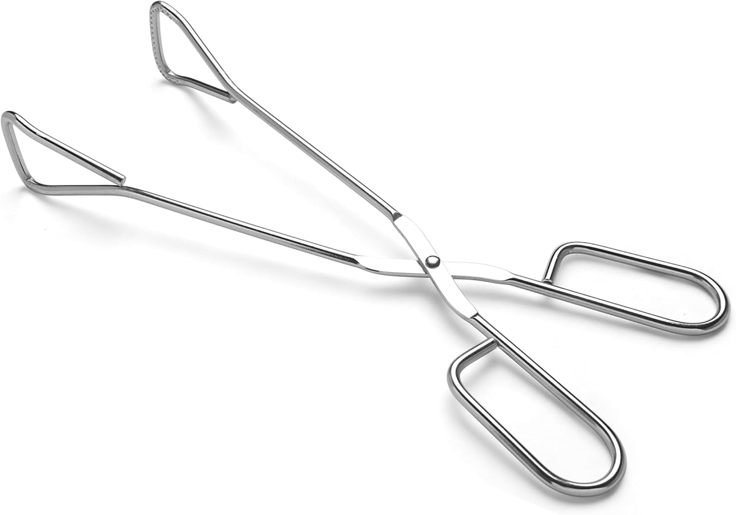 Hiash 9-Inch Heavy Duty Stainless Steel Kitchen Tongs - Comfortable Ergonomic Grip, Scissor Design, Heat Resistant for BBQ and Cooking