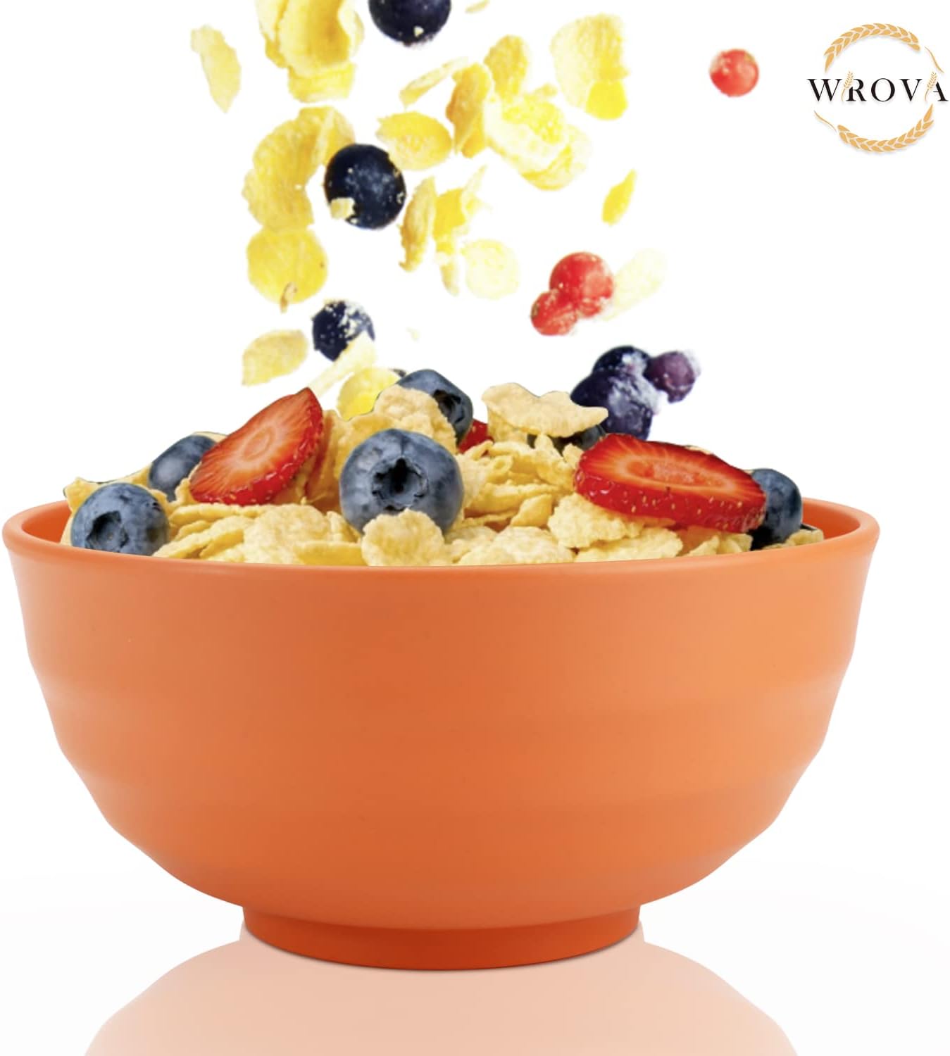 Wheat Straw Bowl Sets,8 PCS Unbreakable Cereal Bowl 26 OZ,Microwave and Dishwasher Safe Bowls,Bowl Sets for Camping and Picnic BPA Free Colorful Salad Bowls for Serving Soup,Oatmeal and Fruit Etc…