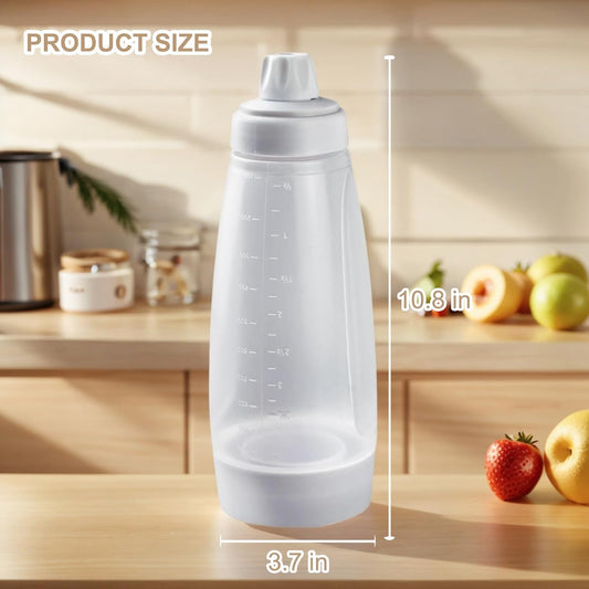 Pancake Batter Dispenser Bottle with Blender Balls, 33 Oz