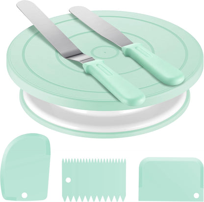 Kootek Cake Decorating Kit with Turntable Baking Supplies for Beginner Pros