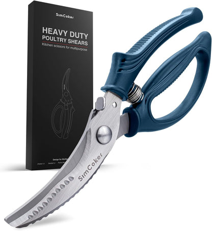 Kitchen Scissors, Forged Stainless Steel Heavy Duty Kitchen Shears, Dishwasher Safe Cooking Scissors for Meat, Poultry & Vegetables