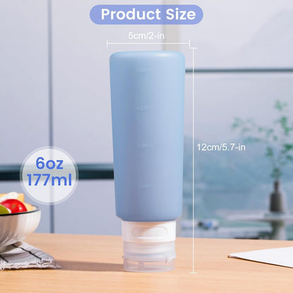 MICEBAY 2 oz Condiment Squeeze Bottles, Leakproof Salad Dressing Container