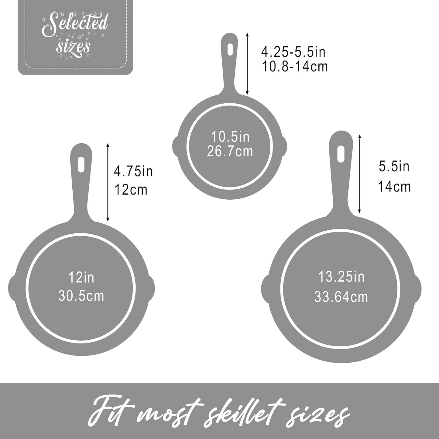 Joyhalo 6 Pack Cast Iron Skillet Handle Cover