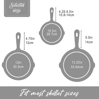 Joyhalo 6 Pack Cast Iron Skillet Handle Cover