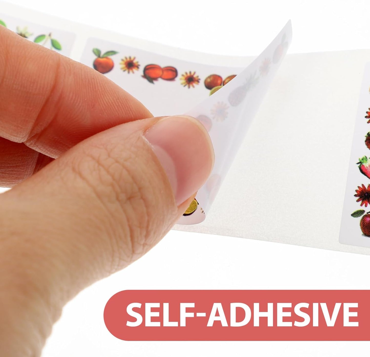 TEHAUX Waterproof Fruit Date Stickers 500 Pack Removable Adhesive Labels for Food Storage Multi-Function Label Stickers for Kitchen Office and Home Use