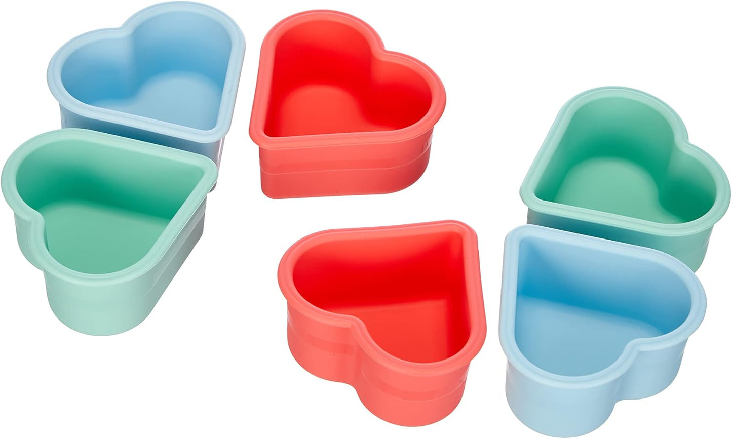 LURCH Germany Flexiform Silicone Muffin Cupcake Cases - Set of 12 - Pink/Green/Blue