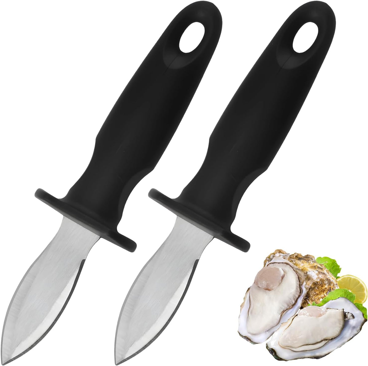 Oyster Knife Shucker Oyster Shucking Tool Perfect for Opening Clams, Mussels, Scallops, Shellfish Ideal for Home Kitchens, Raw Bars & Chefs