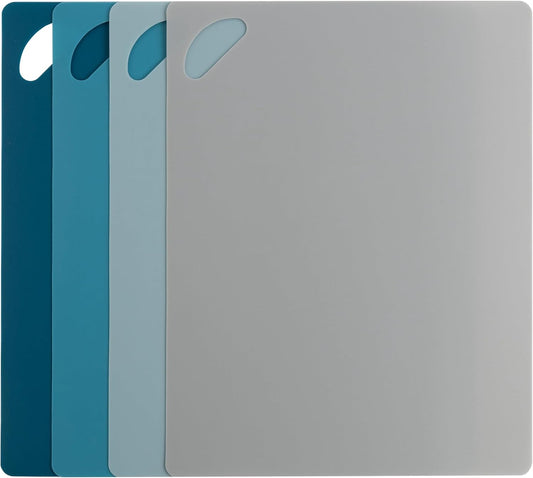 4 Pack Nonslip Flexible Cutting Mats, 14.1" x 10.8", 50% Recycled PP, Multicolor