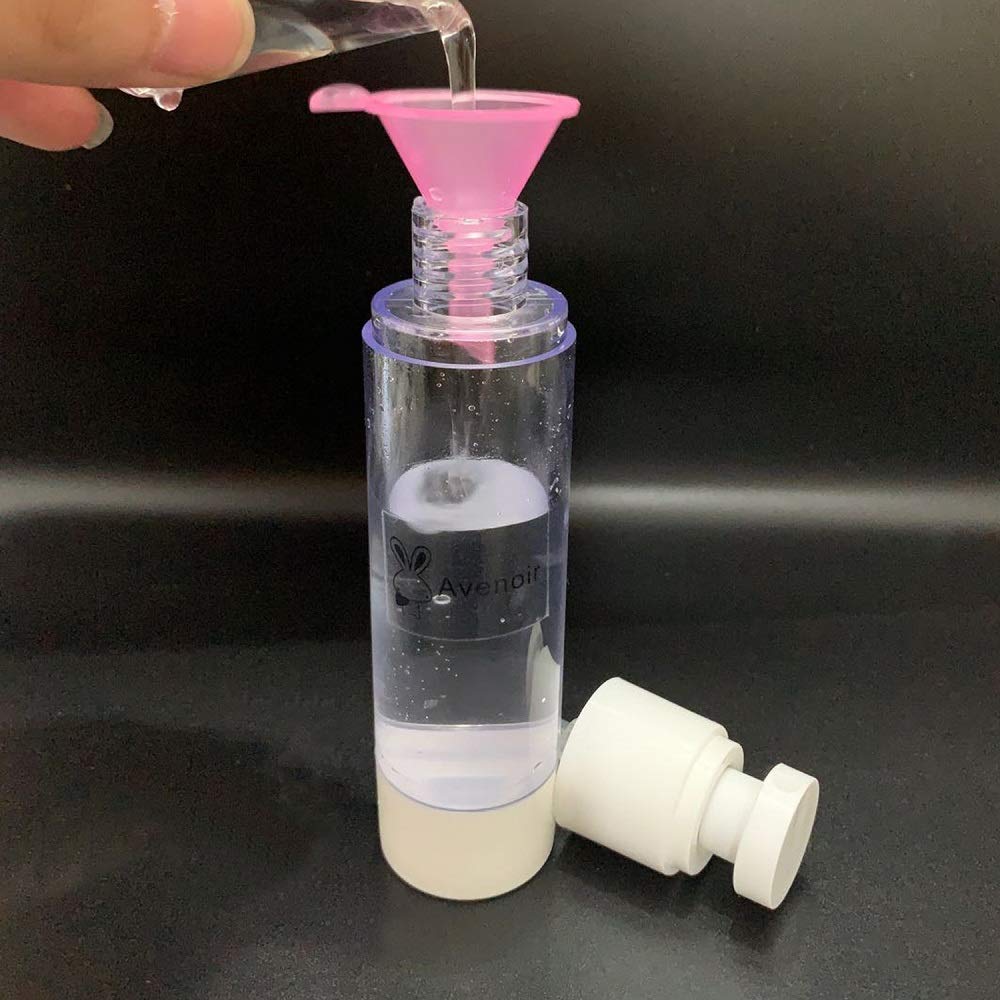 Avenoir Refillable Funnels for Lotion & Shampoo, 3 Colors