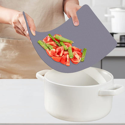 WK Flexible Plastic Cutting Boards for Kitchen, Cutting Board Mats Set of 5, Nonslip Cutting Board for Meat, Thin Cutting Sheets with Hole, Dishwasher Safe, BPA Free, 14.5x11.5"