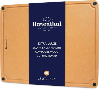 Cutting Boards for Kitchen Dishwasher Safe Eco-Friendly Composite Cutting Board Set of 2, Reversible Chopping Board with Handles & Juice Grooves, Small & Large Cutting Board for Countertop