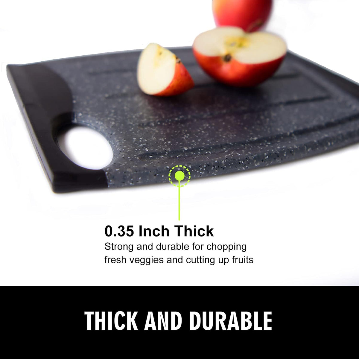 7.48" Small Plastic Cutting Board for Small Kitchen Task (Grey)