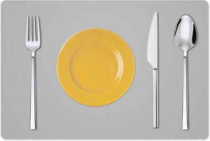 Silicone Placemats, Food-Grade Non-Slip Waterproof, Dining, Stain Resistant, Countertop Protector, Kitchen Counter Mat, Heat Resistant, Baking mat Dishwasher Safe (23.6"×15.7"-1pack, Black)