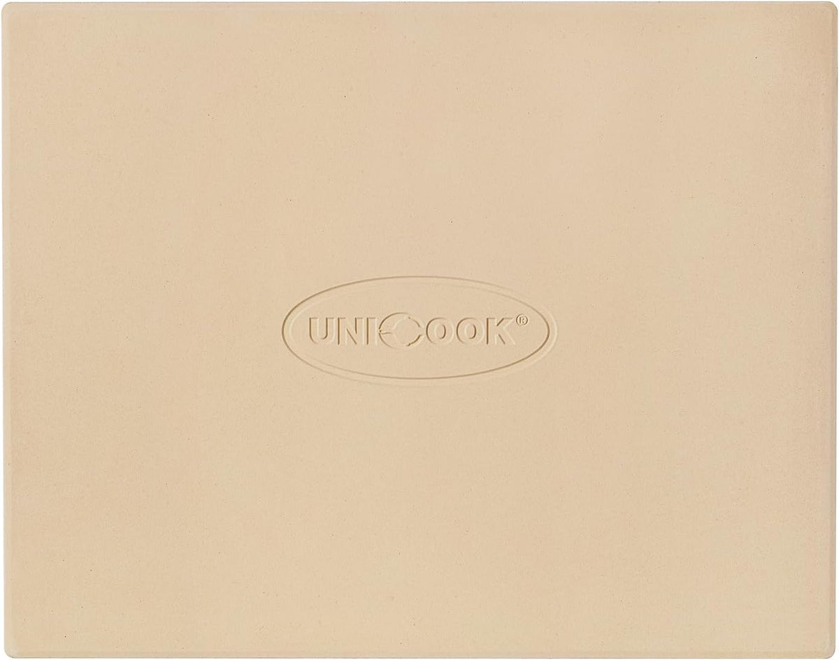 Unicook Pizza Stone for Oven Grill, 12" x 11" Rectangular Cordierite Stone