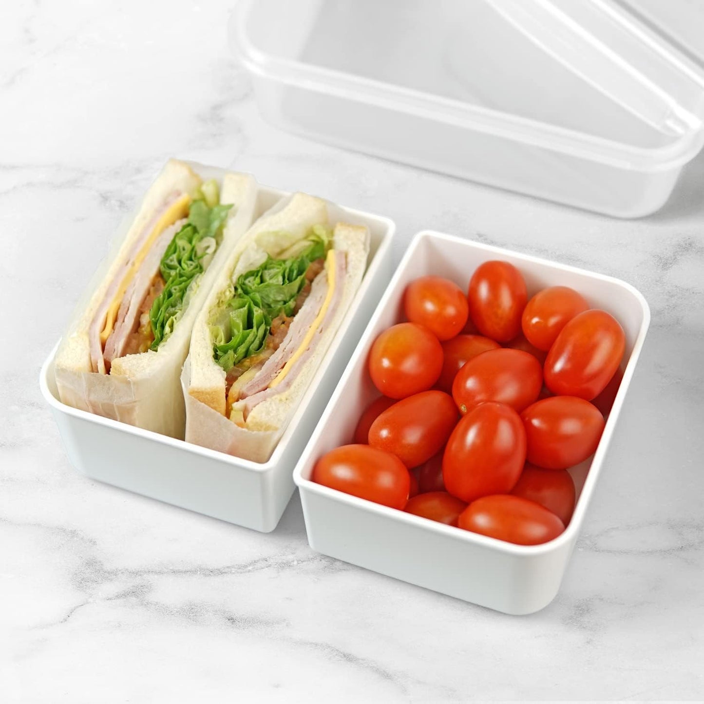 carrotez Food Storage Containers with 3 Removable Compartments, Food Prep Container with Airtight Lids, Portion Control Container, Microwave Safe, Reusable, 4.64 Cup (1100ml)