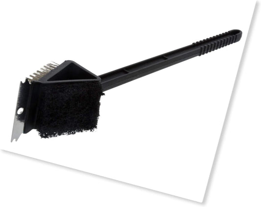 Cooking Concepts LC Wire Grill Cleaners, 12x6x1 in and 3-in-1 Grill Brushes, 18 in. Set (1) BBQ Grill Brush Stainless Steel 18" Barbecue Cleaning Brush w/Wire Bristles & Soft Comfortable Handle - Per