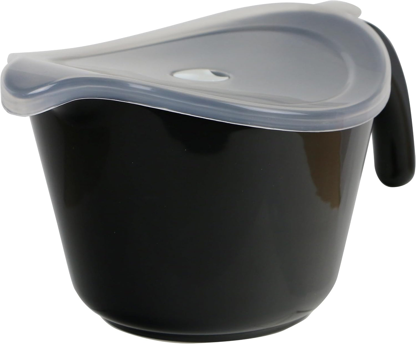 Batter Bowl With Pour Spout, Non-Slip Base,Space Saving Detachable Handle with Lid, 2 QT Heavy Duty BPA-Free Microwave & Dishwasher Safe (Fresh Lemons)