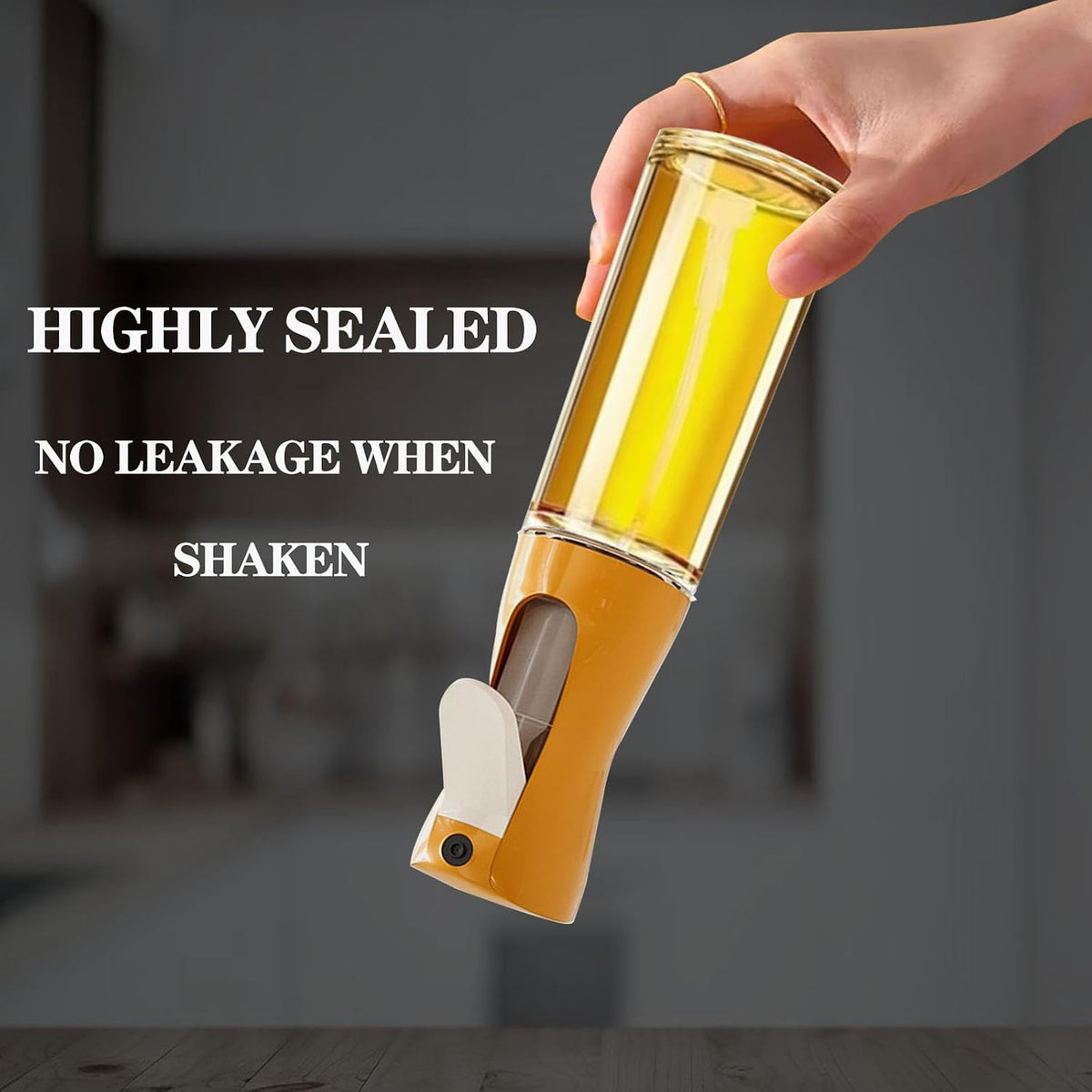 Oil Sprayer for Cooking -200ml Glass Olive Oil Sprayer, Cooking Sprayer, Kitchen Gadgets for Air Fryer, Canola Oil Spritzer, Widely Used for Salad Making, Baking, Frying, BBQ (Black)