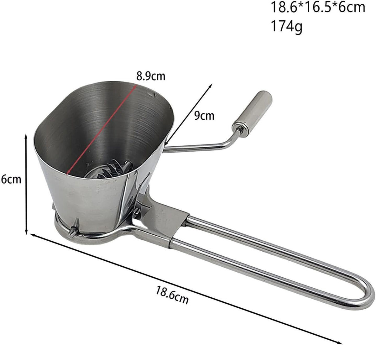 Fenteer Parsley Chopper, Parsley Shredder, Kitchen Handheld Coriander Onion Chopper, Lightweight Herbs Spices Grater, Stainless Steel Roller Mincer for Veggies/Garlic/Peppers/Ginger/Fruits/Nuts
