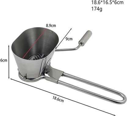 Fenteer Parsley Chopper, Parsley Shredder, Kitchen Handheld Coriander Onion Chopper, Lightweight Herbs Spices Grater, Stainless Steel Roller Mincer for Veggies/Garlic/Peppers/Ginger/Fruits/Nuts