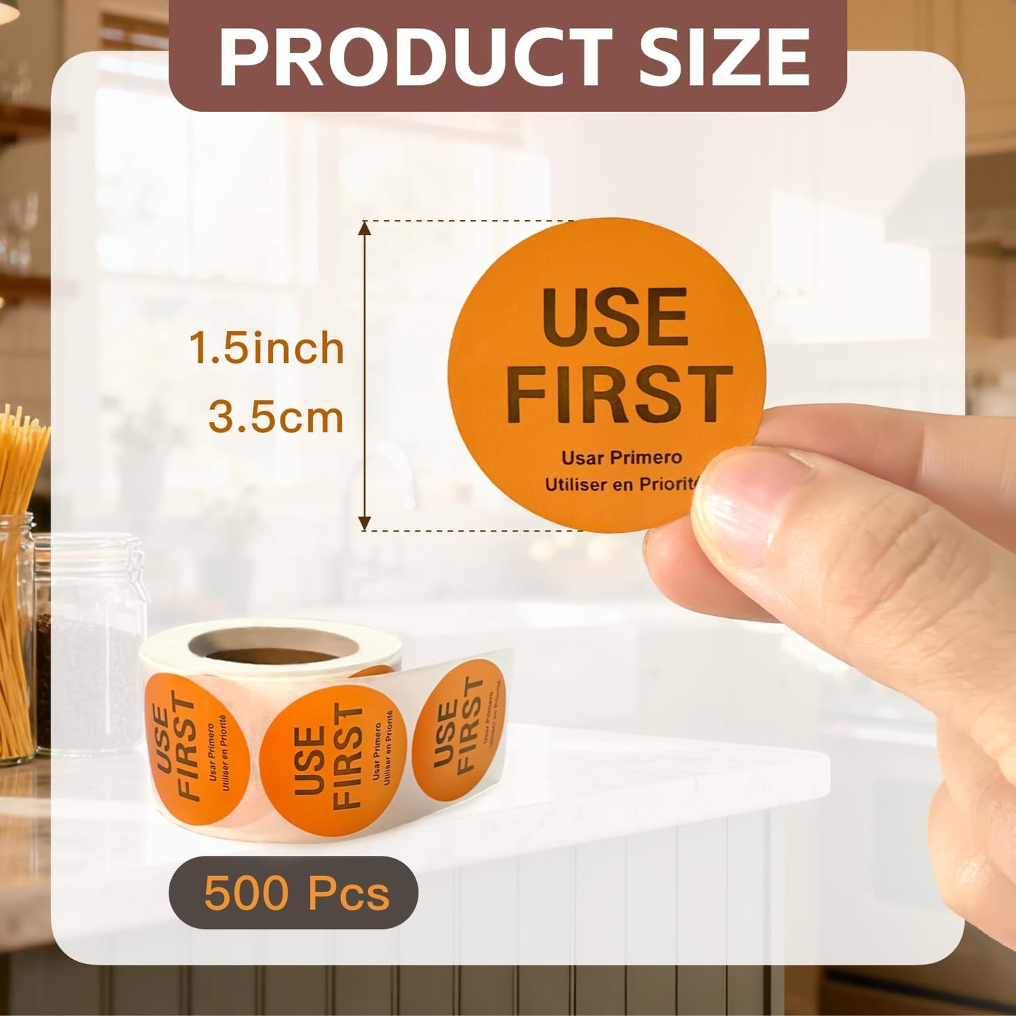 1000 Pcs Removable Freezer Labels for Food Containers 1 x 3, Risepekt Waterproof Food Storage Labels for Containers, Oil Resistant No-Residue Easy Clean for Kitchen Restaurants Grocery Stores Markets