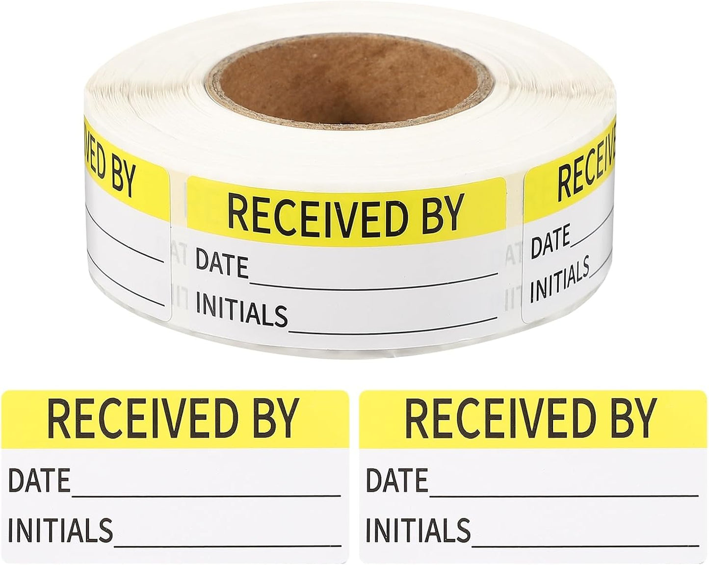 PATIKIL 500 Pcs Expired Date Label Stickers Roll, 2 x 1 Inch Removable Inventory Labels Adhesive Food Sticker Roll for Marking Organizing Inventory and Food Container, White and Black