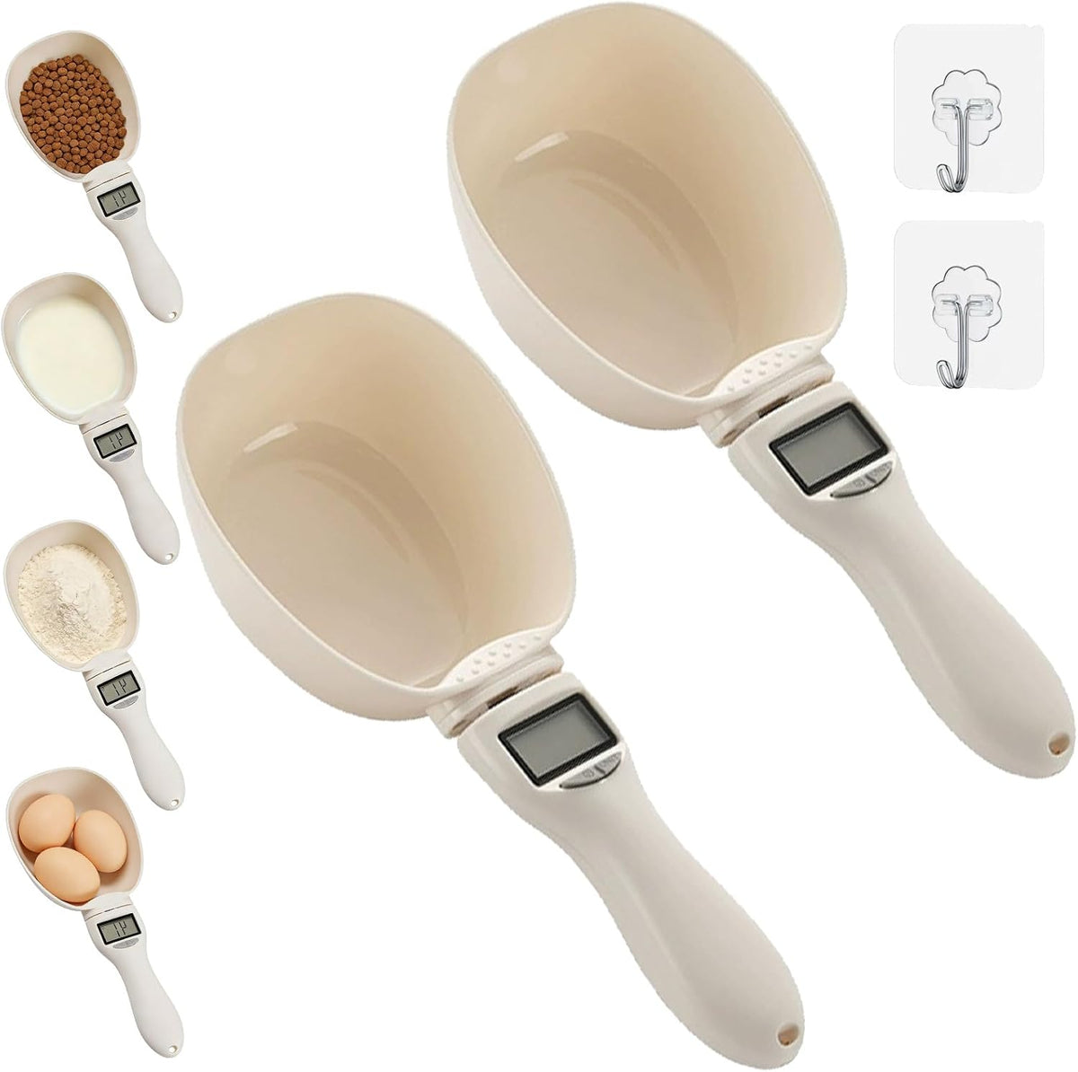 2026 New Digital Measuring Spoon, Electronic Measuring Spoon, Digital Food Measuring Scoop Scale Cup With LCD Display, 800g/1g High Precision, for Dog Cat Pet Food, Daily Meals Kitchen Gadgets (1)