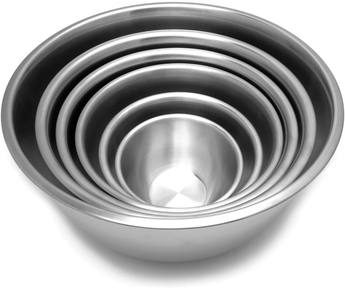 Fox Run Stainless Steel Small Mixing Bowl, 7.25 x 7.25 x 3.75 inches, Metallic