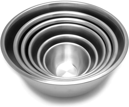 Fox Run Stainless Steel Small Mixing Bowl, 7.25 x 7.25 x 3.75 inches, Metallic