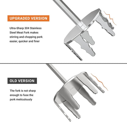 Onlyfire 4 Inch Stainless Steel Pork Puller, Upgraded Ultra-Sharp