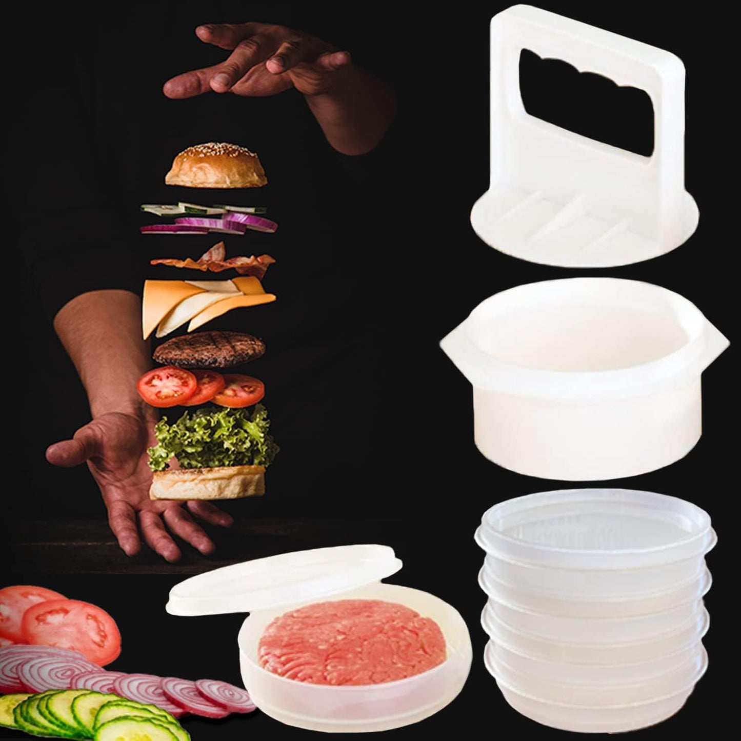 Hamburger Containers Are A Kitchen Essential, A Must-Have For Hamburger Lovers: Organize Your Kitchen Space, Simplify Meal Prep, Optimize Freezer Storage, Enable Portion Control, Preserve Flavor