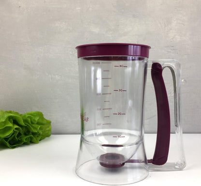 Pancake Batter Dispenser for Cakes Cookies, Graduated Scale, 900mL