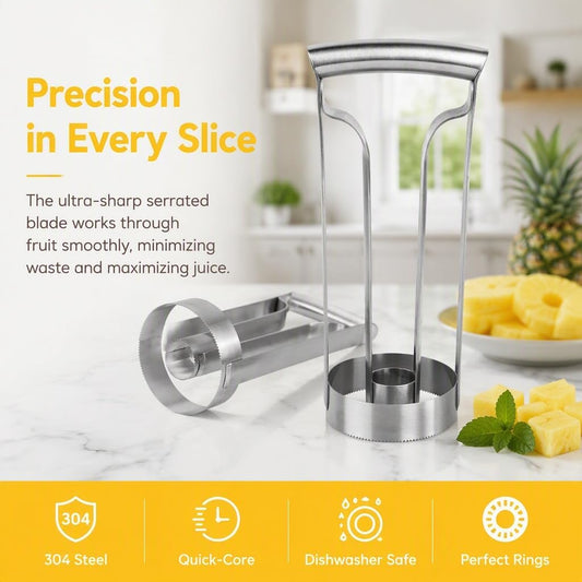 Pineapple Corer Tool, Stainless Steel Pineapple Peeler, Core Remove