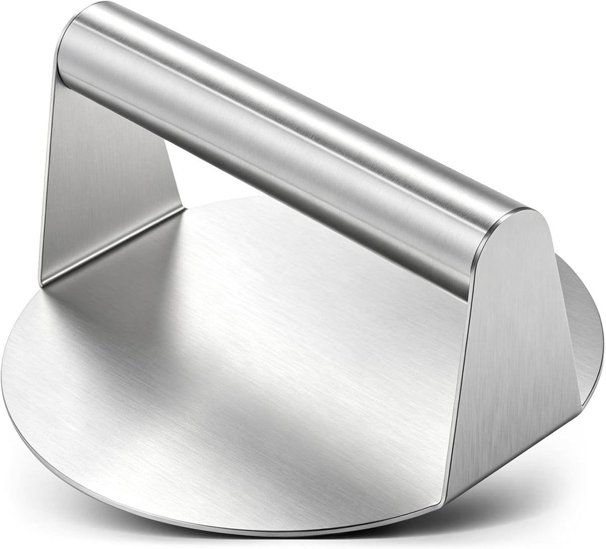 Smash Burger Press, 5.5 inch Stainless Steel Burger Smasher, Griddle & Grill Tool for Non Stick Smooth Hamburger Press, BBQ Griddle Accessories for Hamburger & Patty Maker, Smashburger Press