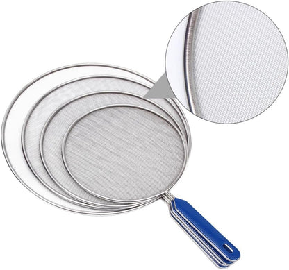 4-Pack Oil Splatter Guard Mesh Covers for Frying Pans and Pots Splashproof Kitchen Oil Screen 18.50X12.99X0.39 Inch Kitchen Accessories for Cooking Safety