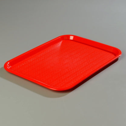 Carlisle FoodService Products CT101403 Cafe Standard Plastic Cafeteria/Fast Food Tray, NSF Certified, BPA Free, 14" Length x 10" Width, Black