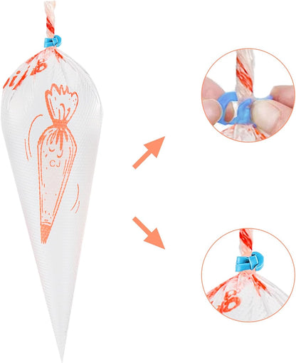 LABOTA Piping Bags Disposable,200PCS 12 Inch Pastry Bags,Icing Bags, for Cake Decorating