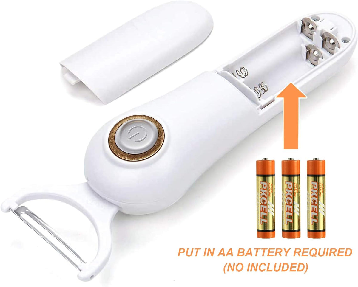 Electric Potato Peeler, Handheld Electric Vegetables and Fruit Peeler 3-in-1 Pro Set, USB Rechargeable Kitchen Gadgets for Apples, Potato, Carrots, Cucumber